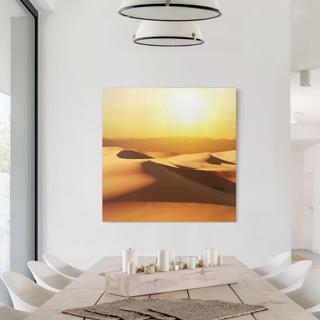 Leinwandbild Strand Dünen Die Wüste Saudi Arabiens