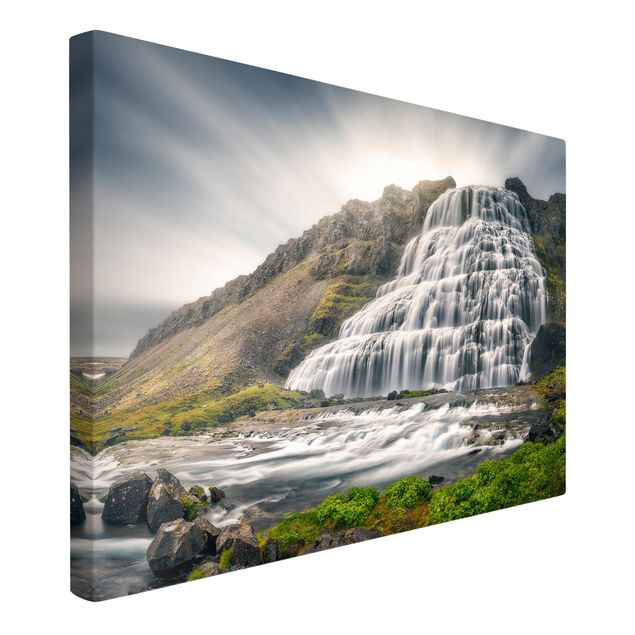 Wandbilder Berge Dynjandi Wasserfall