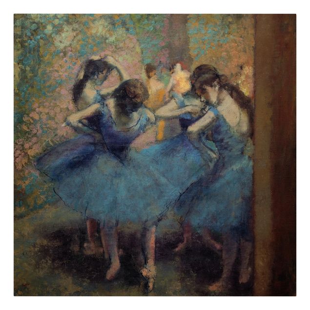 Kunstdrucke auf Leinwand Edgar Degas - Blaue Tänzerinnen