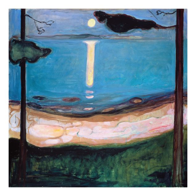 Wandbilder Landschaften Edvard Munch - Mondnacht