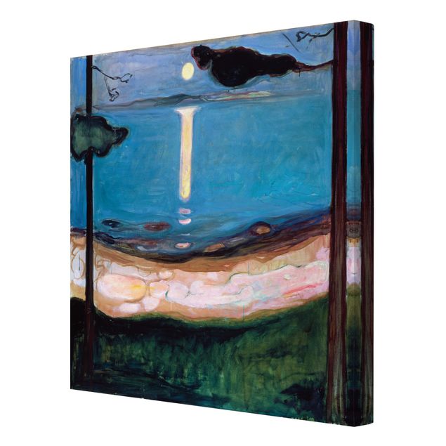 Kunstdrucke auf Leinwand Edvard Munch - Mondnacht
