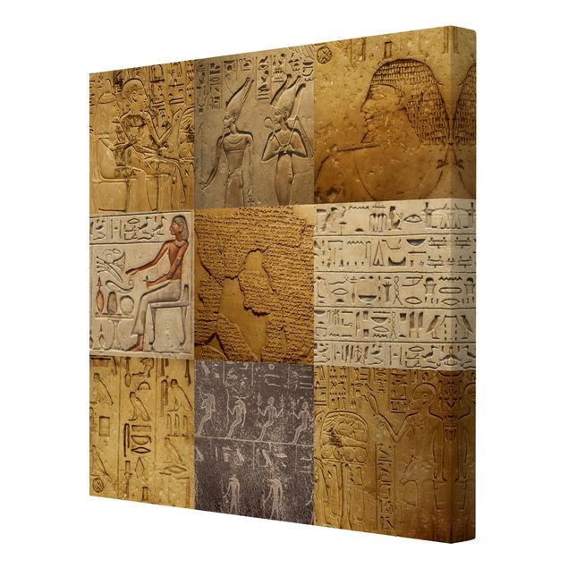Leinwandbild - Egyptian Mosaic - Quadrat 1:1