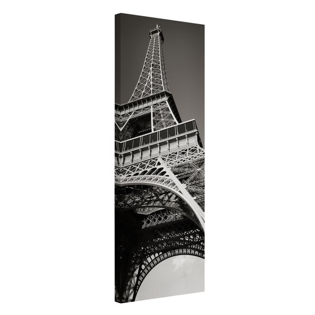 schwarz-weiß Bilder auf Leinwand Eiffelturm