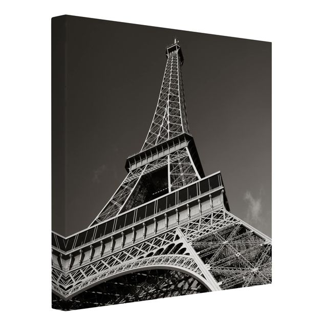 Leinwand schwarz-weiß Eiffelturm