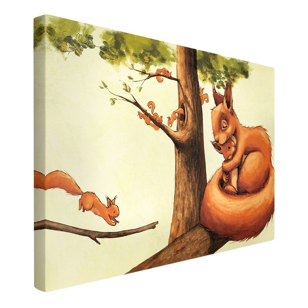 Natur Leinwand Jacoby und Stuart - Einhörnchen Mama