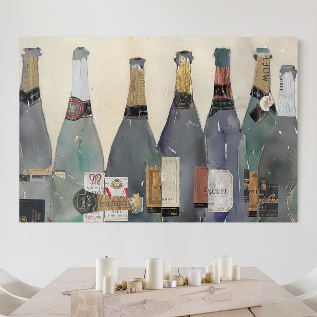 Wandbilder Modern Entkorkt - Champagner