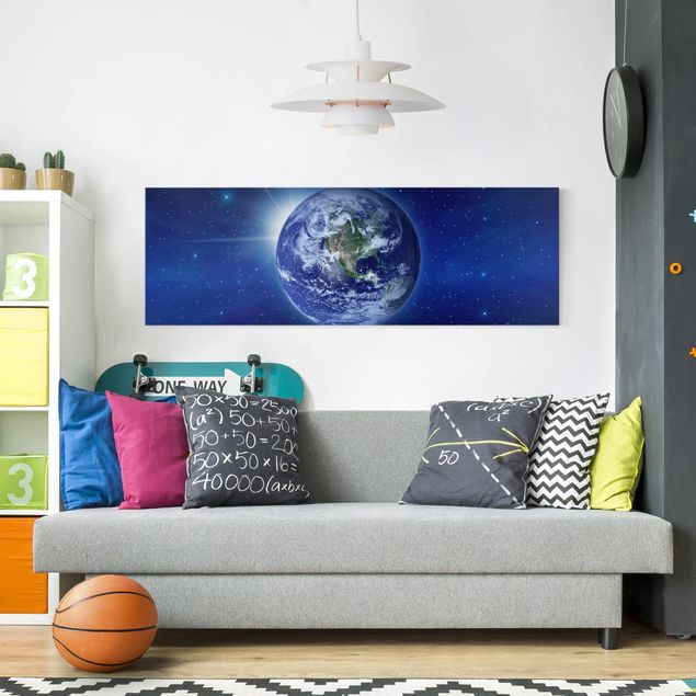 Wandbilder Modern Erde im Weltall