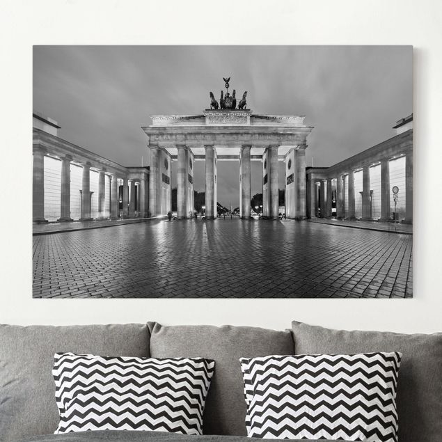 Wandbilder Berlin Erleuchtetes Brandenburger Tor II