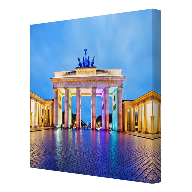 Wandbilder Architektur & Skyline Erleuchtetes Brandenburger Tor