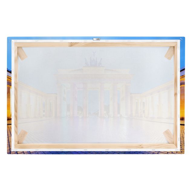 schöne Bilder Erleuchtetes Brandenburger Tor