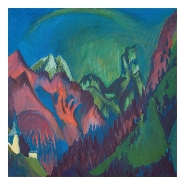 Wandbilder Landschaften Ernst Ludwig Kirchner - Zügenschlucht bei Monstein