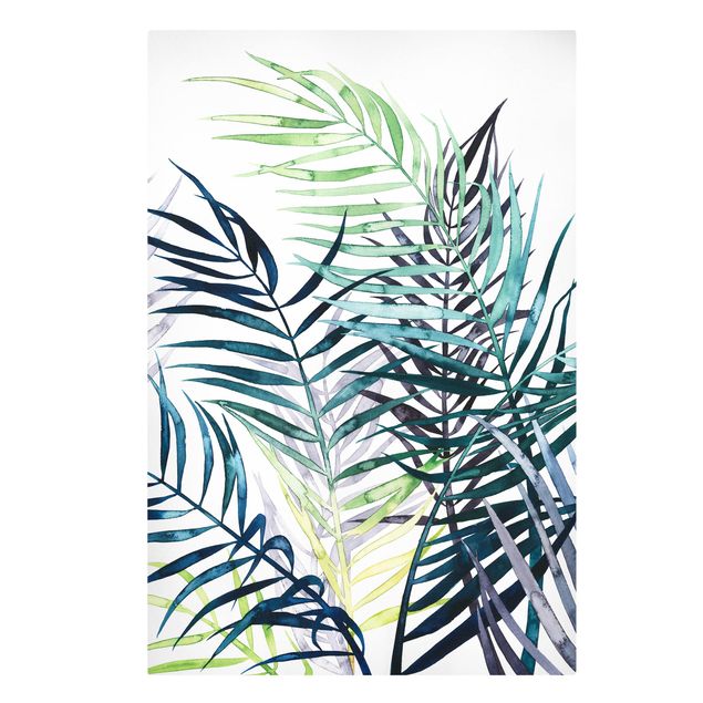 Wandbilder Grün Exotisches Blattwerk - Palme