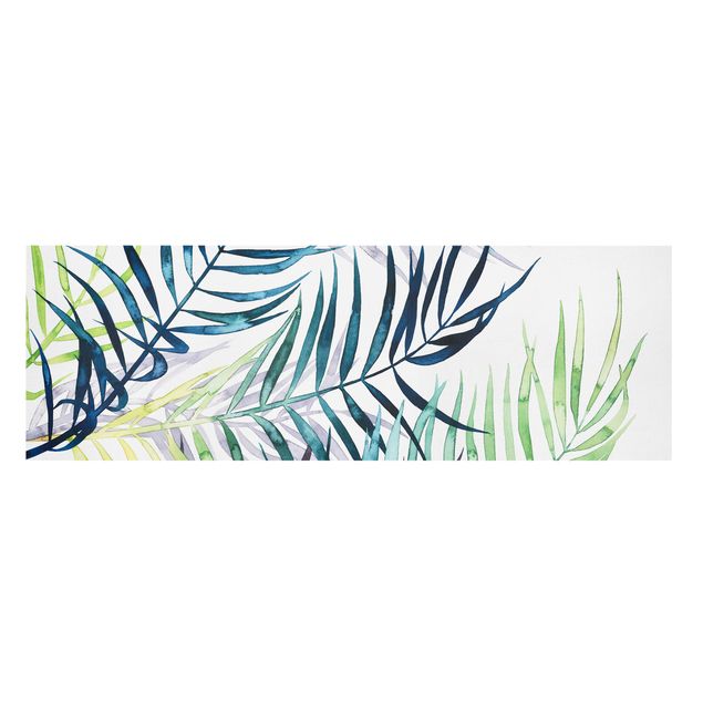Wandbilder Grün Exotisches Blattwerk - Palme