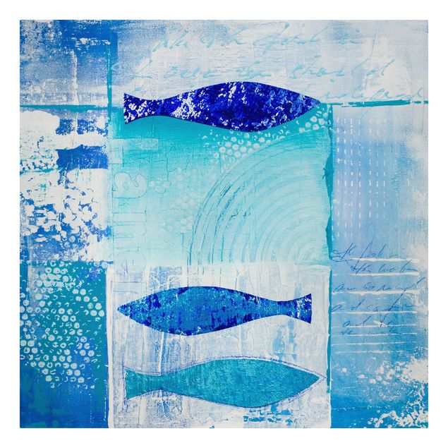 Leinwandbilder Muster Fish in the Blue