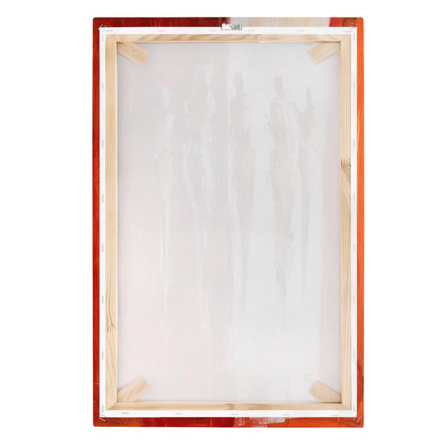Leinwandbilder Petra Schüßler - Fünf Figuren in Rot 01