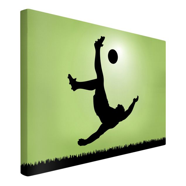 Wandbilder Modern Fußballer in Aktion