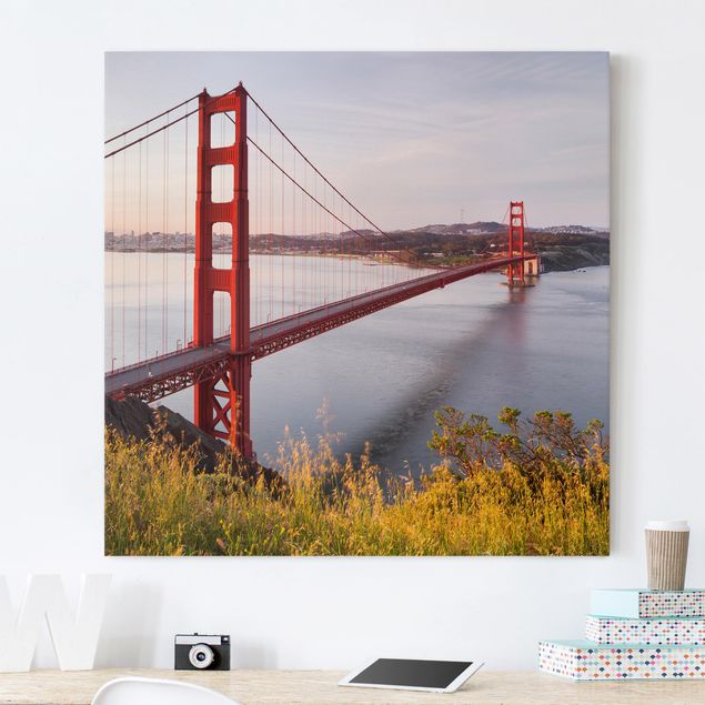 Skyline Leinwandbild Golden Gate Bridge in San Francisco