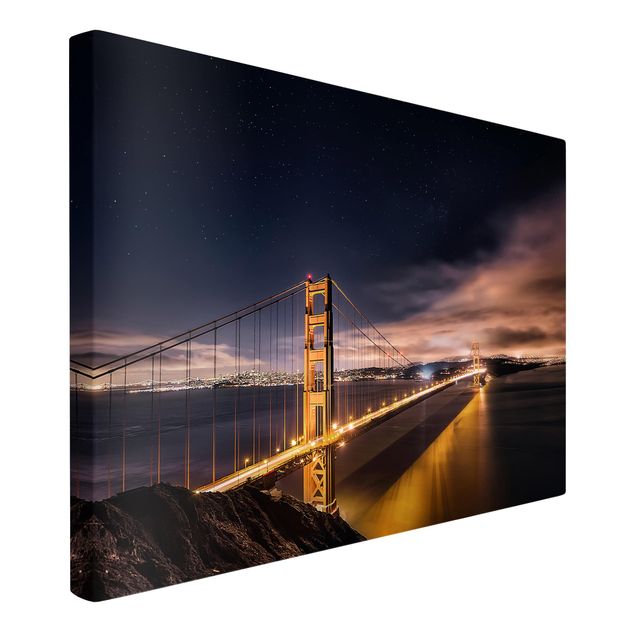 Wandbilder Modern Golden Gate to Stars