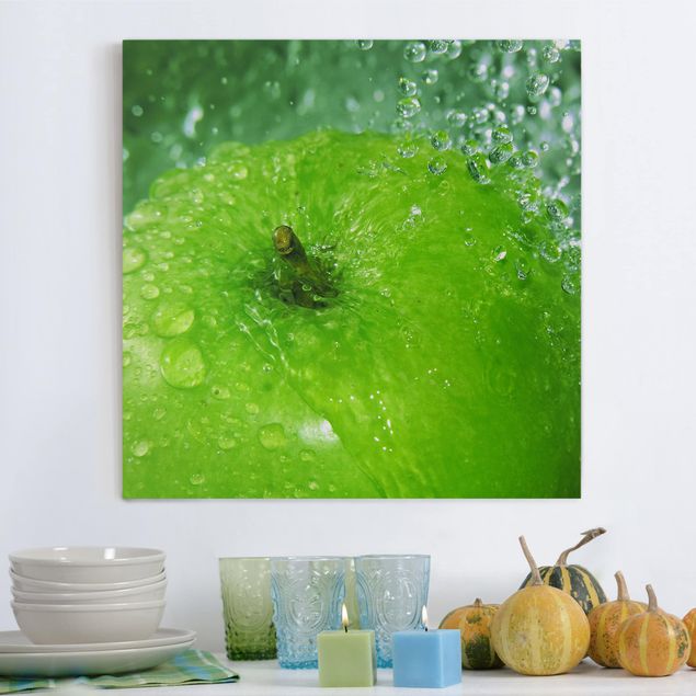 Wandbilder Früchte Green Apple