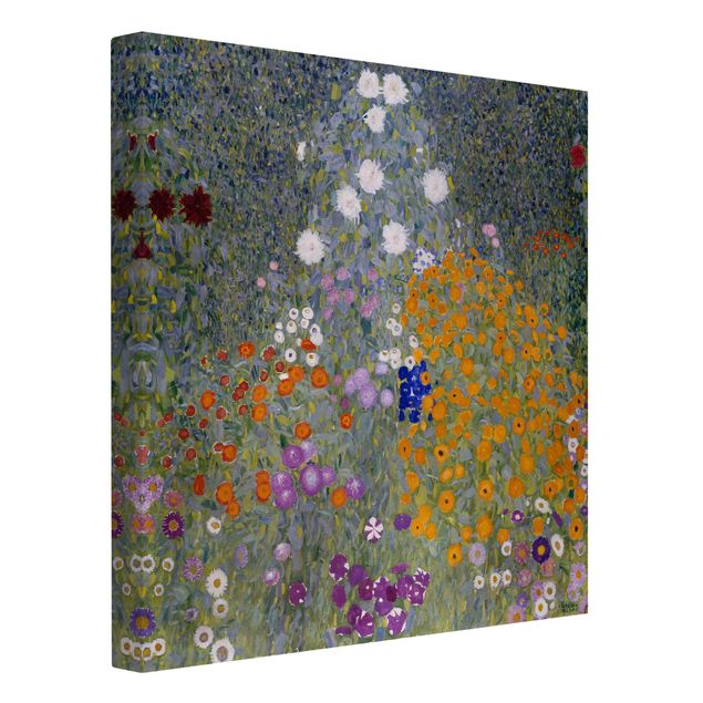 Blumenbilder auf Leinwand Gustav Klimt - Bauerngarten
