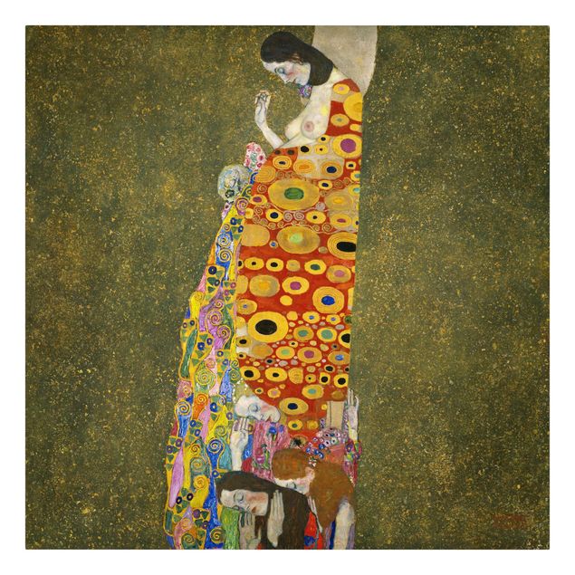 Leinwand Kunst Gustav Klimt - Die Hoffnung II