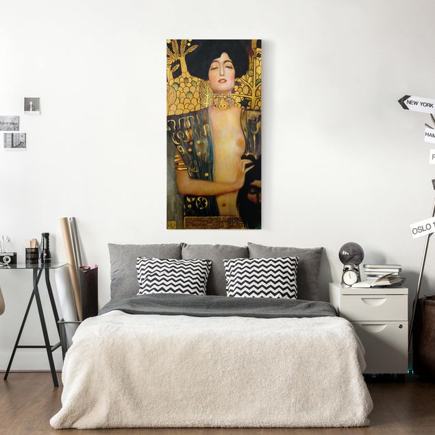 Leinwandbild Hund Gustav Klimt - Judith I