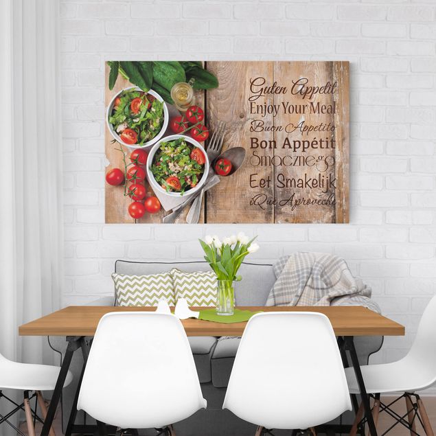 Wandbilder Floral Guten Appetit