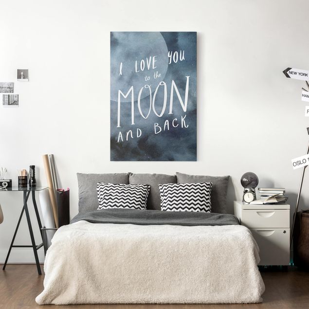 Wandbilder Liebe Himmlische Liebe - Mond