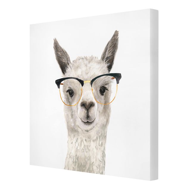 Bilder Hippes Lama mit Brille I