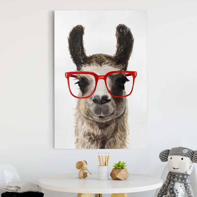 Küchen Deko Hippes Lama mit Brille II
