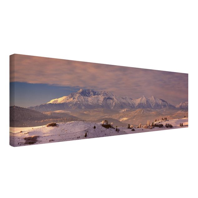 Wandbilder Berge Hohe Tatra am Morgen