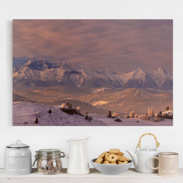 Küche Dekoration Hohe Tatra am Morgen