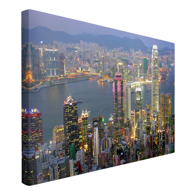 Leinwandbilder Städte Hongkong Skyline