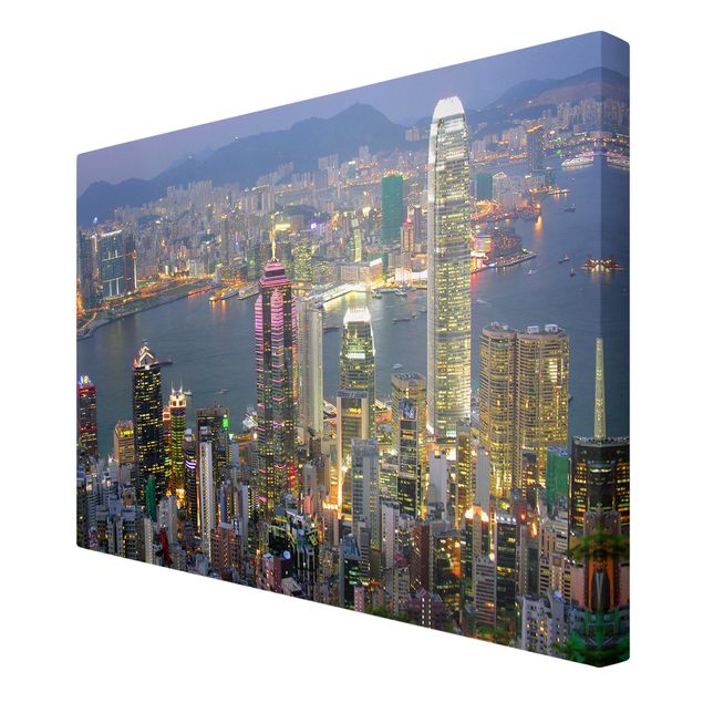 Wandbilder Modern Hongkong Skyline