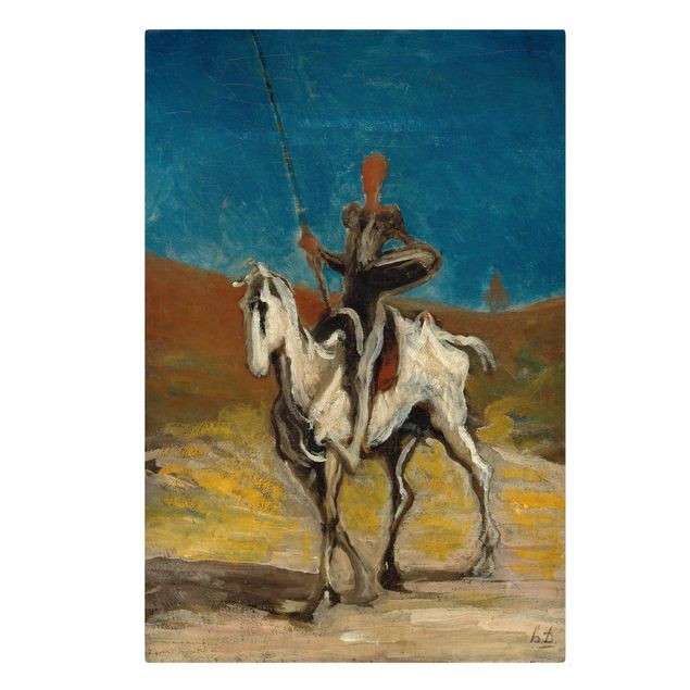 Leinwand Kunst Honoré Daumier - Don Quixote