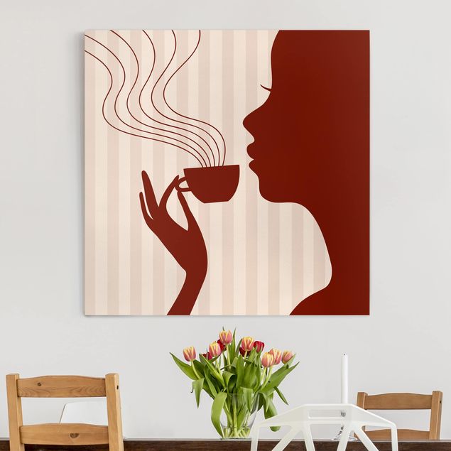 Wandbilder Modern Hot Coffee