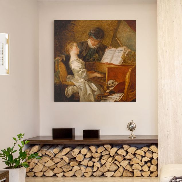 Kunststile Jean Honoré Fragonard - Die Klavierstunde