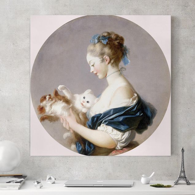Küche Dekoration Jean Honoré Fragonard - Mädchen mit Hund