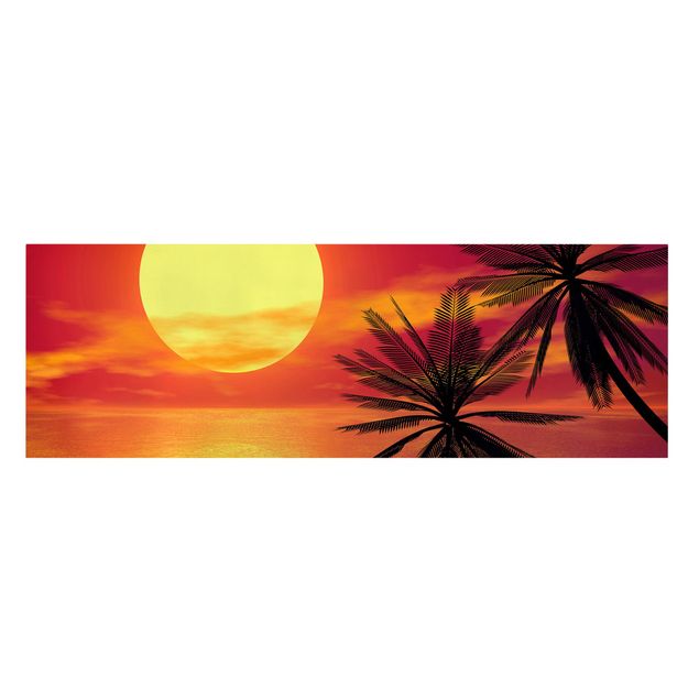Wandbilder Strände Karibischer Sonnenuntergang