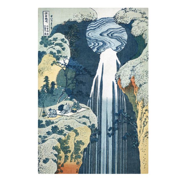 Wandbilder Landschaften Katsushika Hokusai - Der Wasserfall von Amida