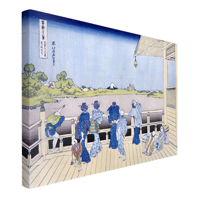 Leinwandbilder Berge Katsushika Hokusai - Die Sazai Halle
