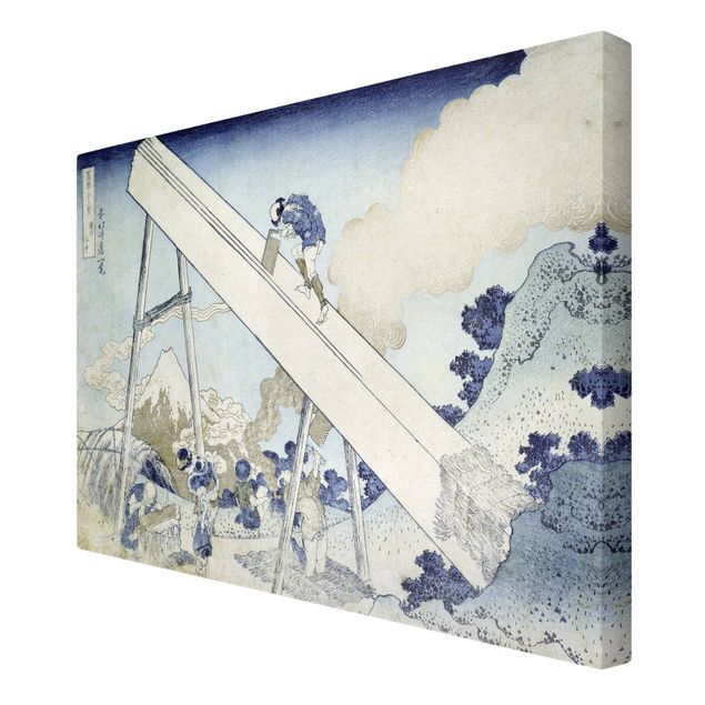 Leinwand Natur Katsushika Hokusai - In den Totomi Bergen