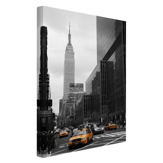schwarz-weiß Bilder auf Leinwand Klassisches NYC