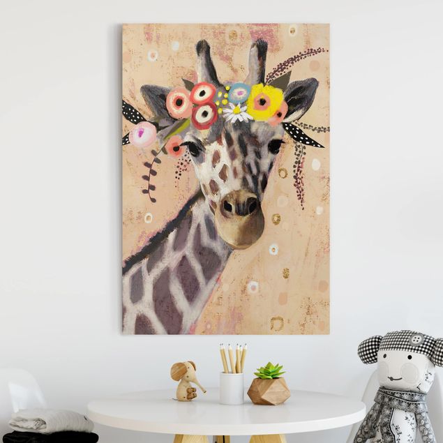 Giraffe Leinwandbild Klimt Giraffe