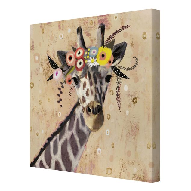 Wandbilder Tiere Klimt Giraffe