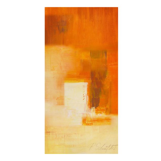 Wandbilder Braun Komposition in Orange und Braun 03
