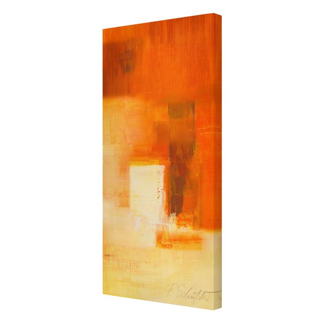 Wandbilder Orange Komposition in Orange und Braun 03