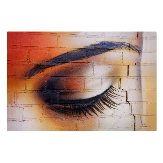Wandbilder Orange Latina Eye