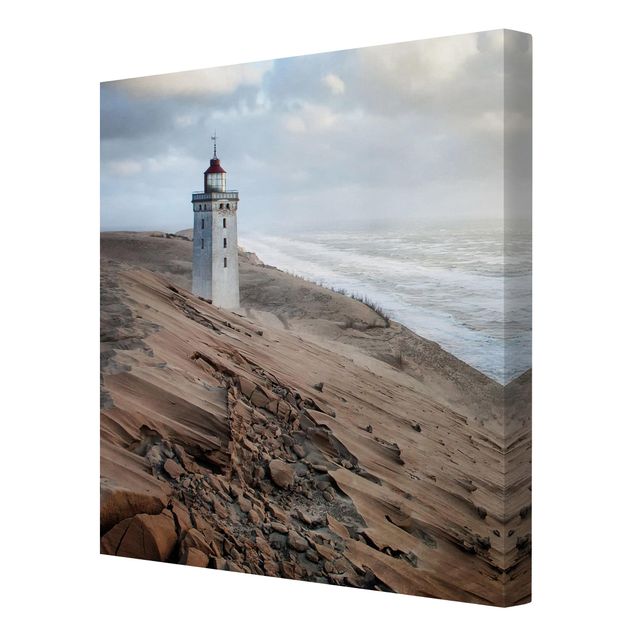 Leinwandbilder Strand Leuchtturm in Dänemark