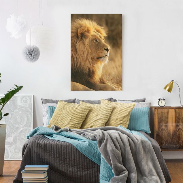 Tiger Leinwand Löwenkönig